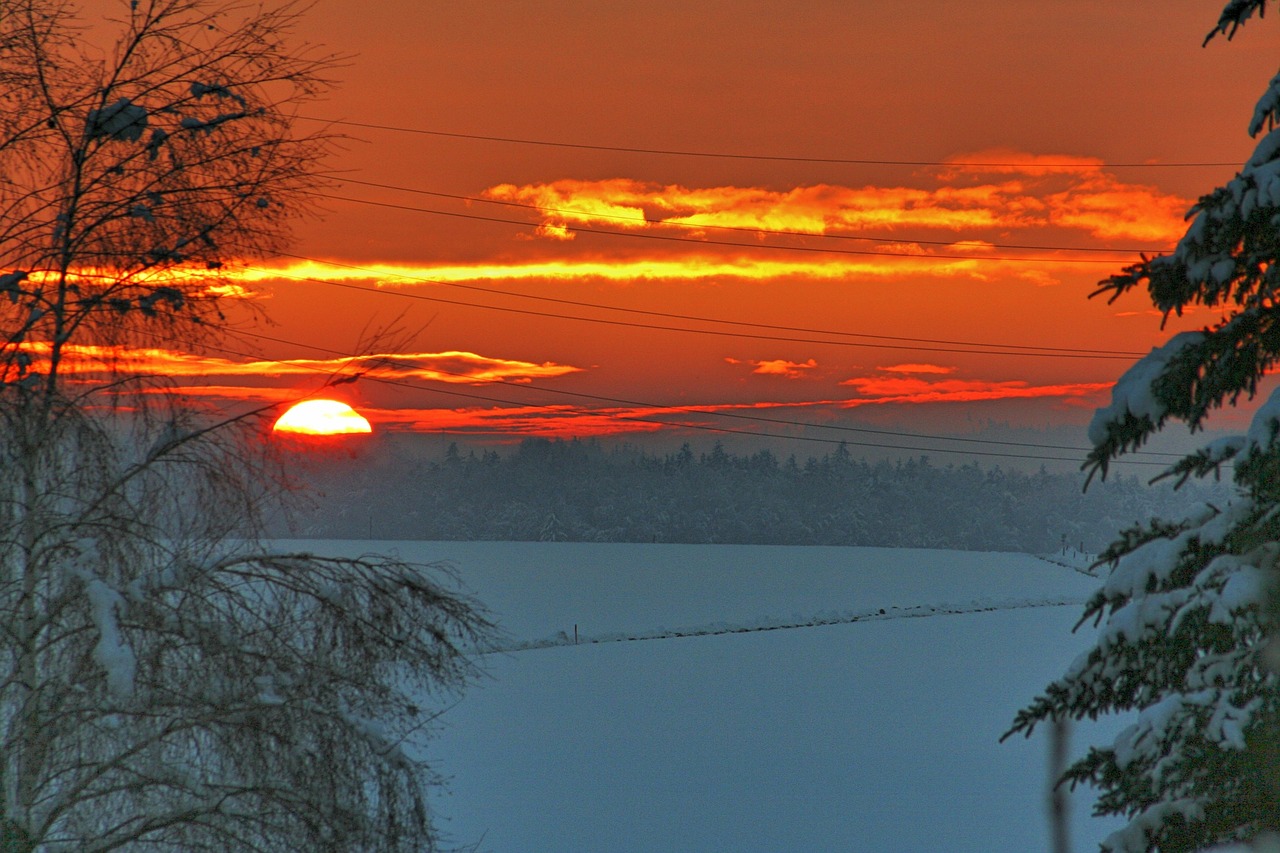 abendstimmung sunset sky free photo