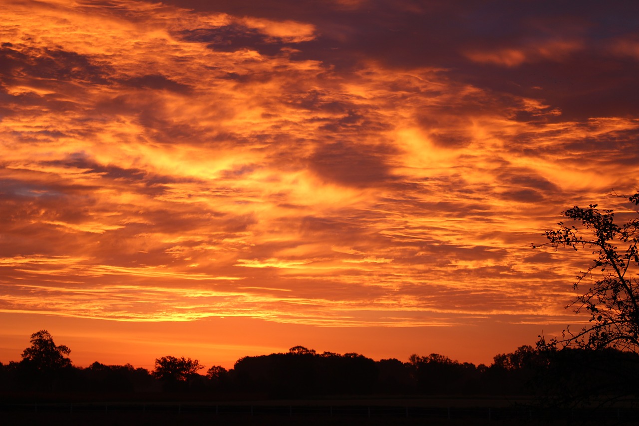 abendstimmung sunset sky free photo