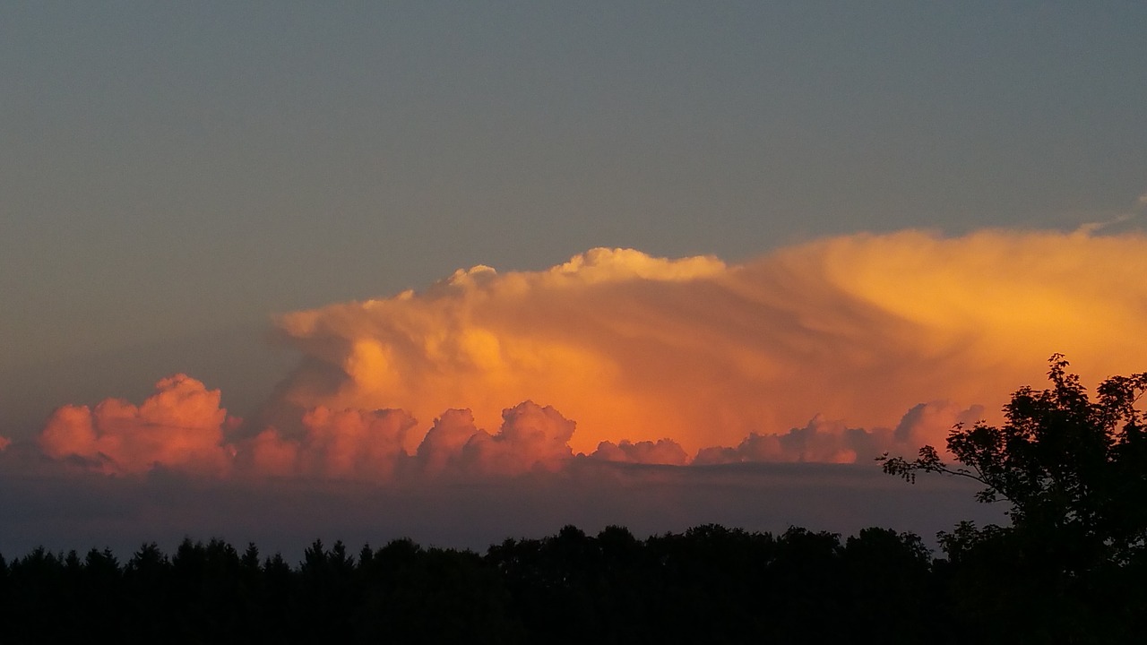 abendstimmung clouds romantic free photo