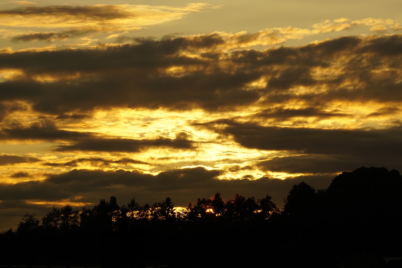 abendstimmung evening sky clouds free photo