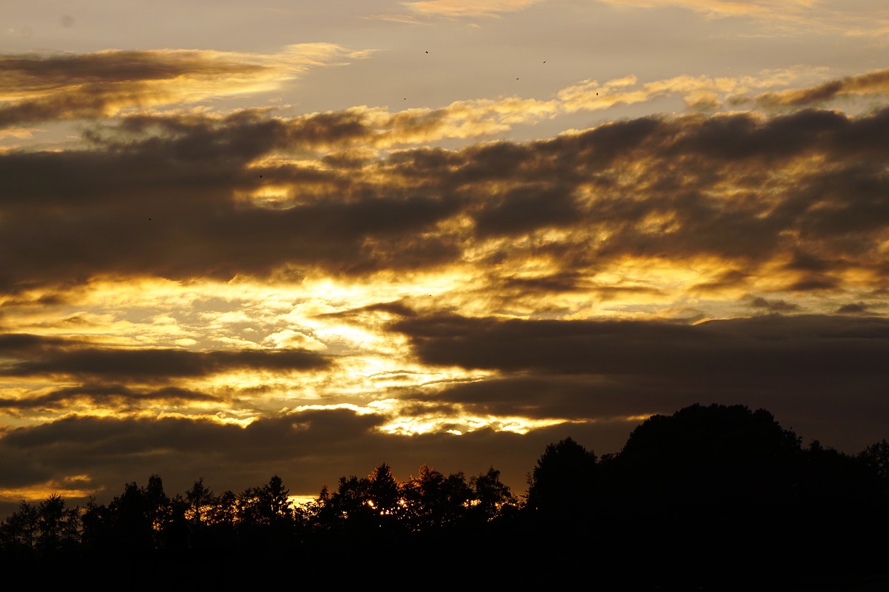 abendstimmung evening sky clouds free photo