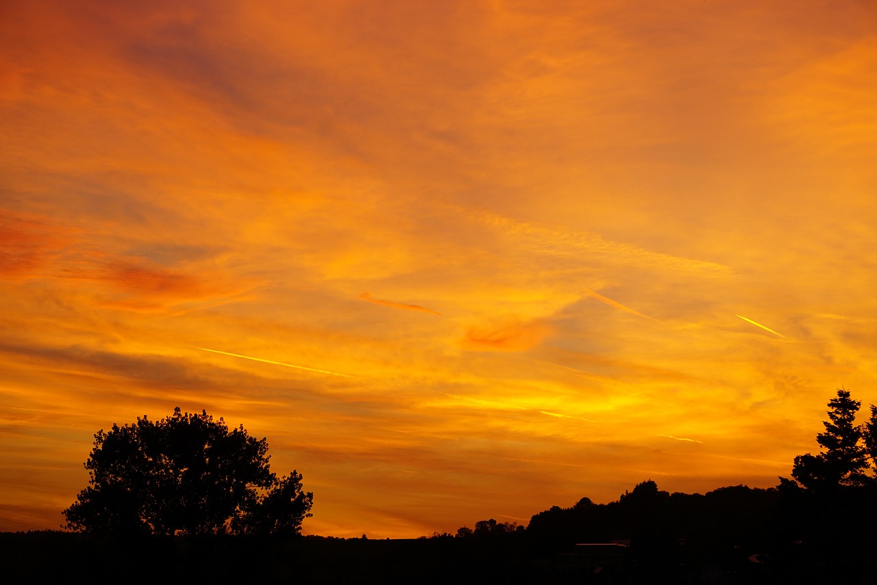 abendstimmung sunset evening sky free photo