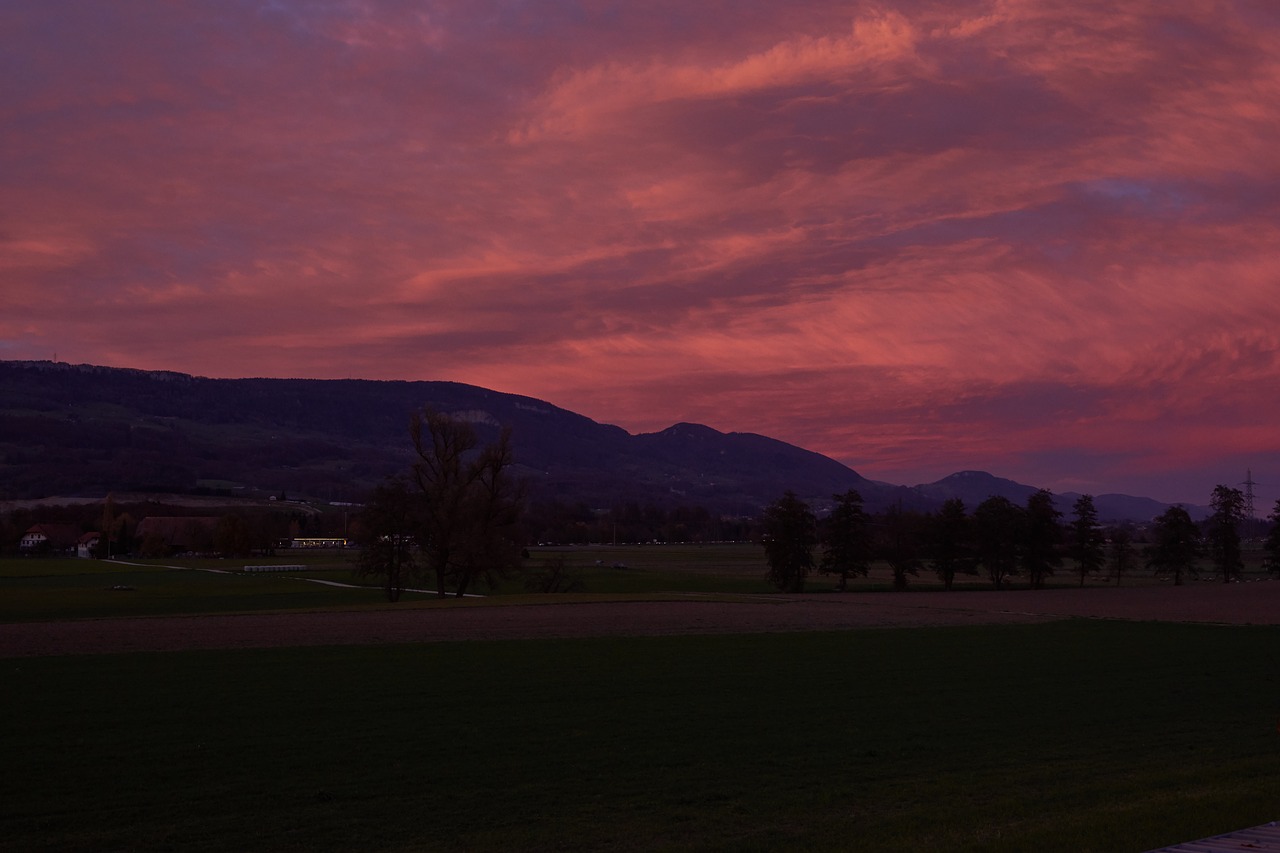 abendstimmung landscape sunset free photo