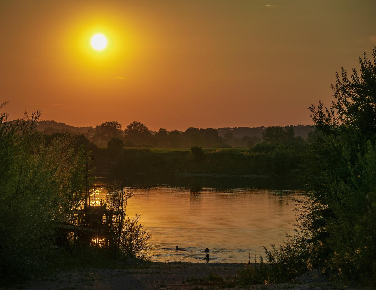 abendstimmung  sunset  mood free photo