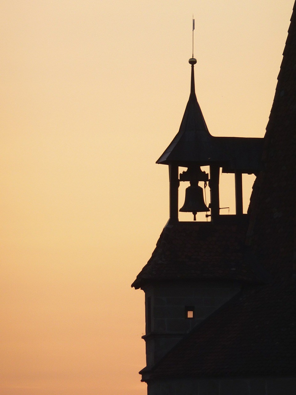 abendstimmung bell tower free photo