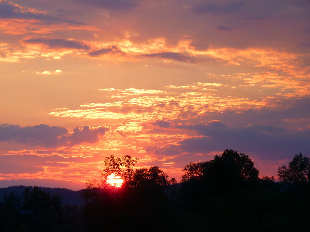 abendstimmung sunset sky free photo