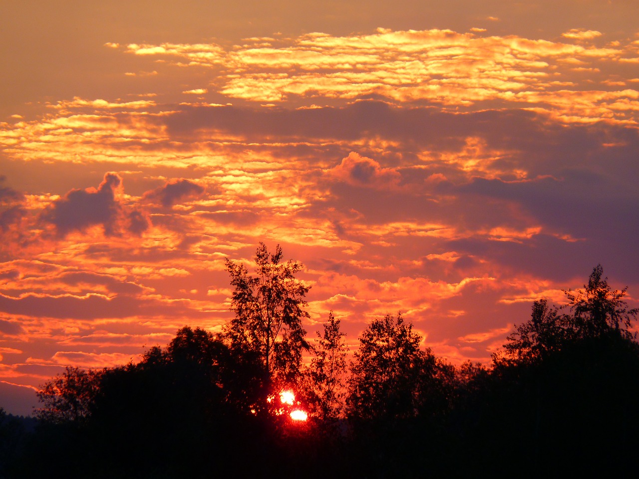 abendstimmung sunset sky free photo