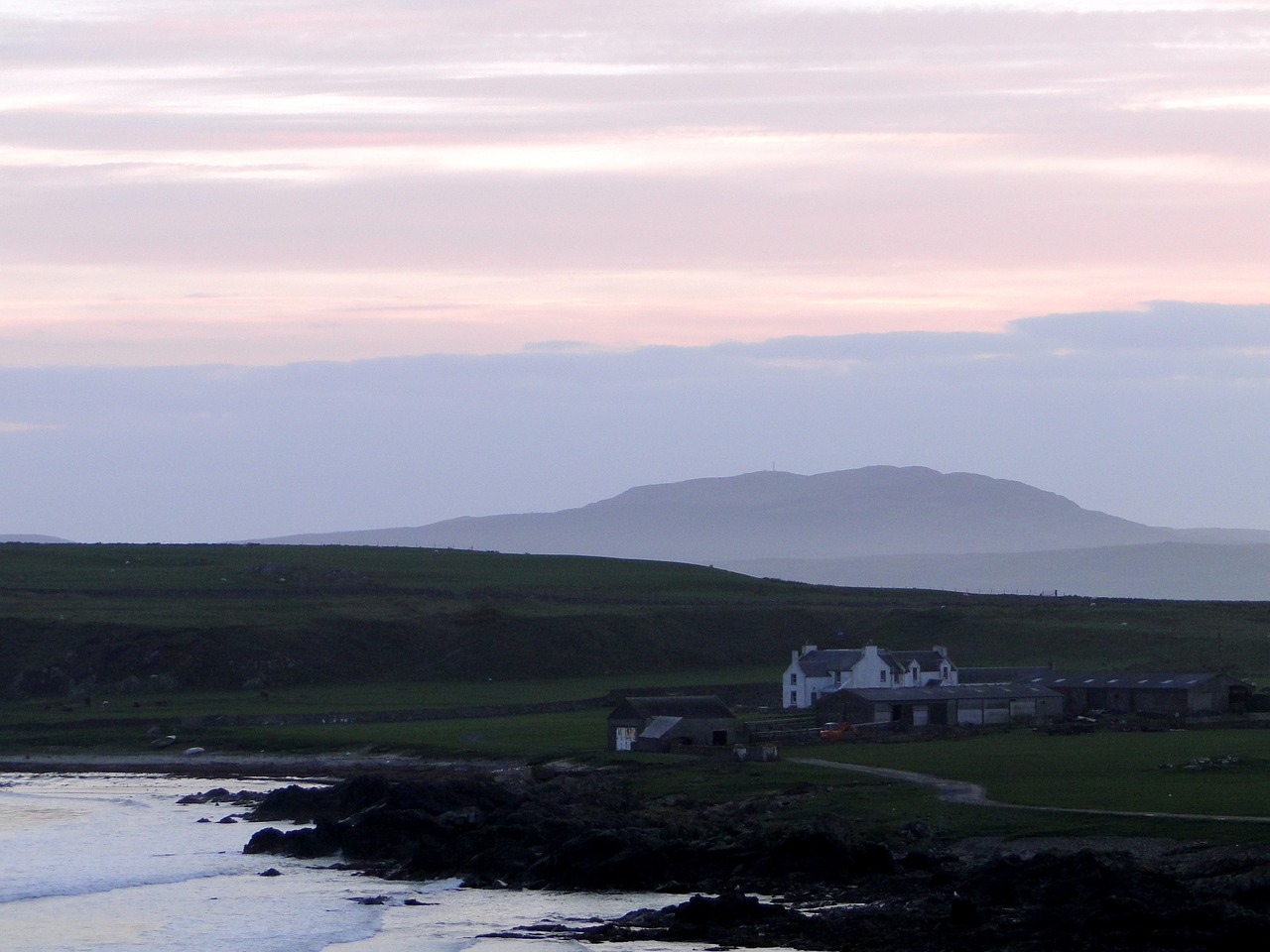 abendstimmung lonely house coastal landscape free photo