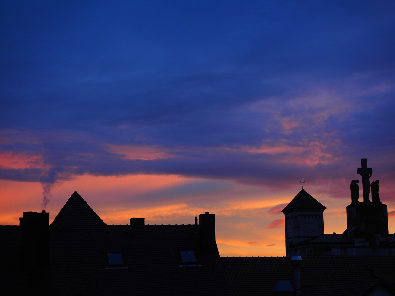 abendstimmung sunset twilight free photo