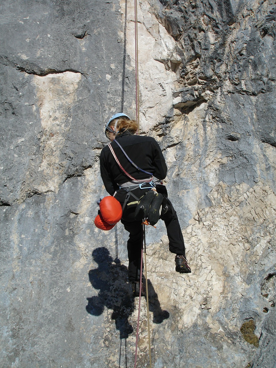 abseil climb rope technology free photo
