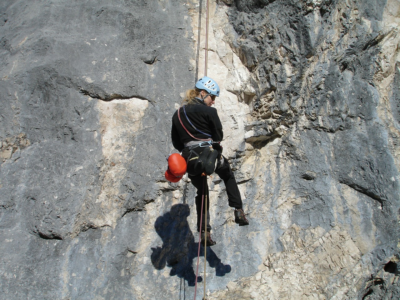 abseil climb climber free photo