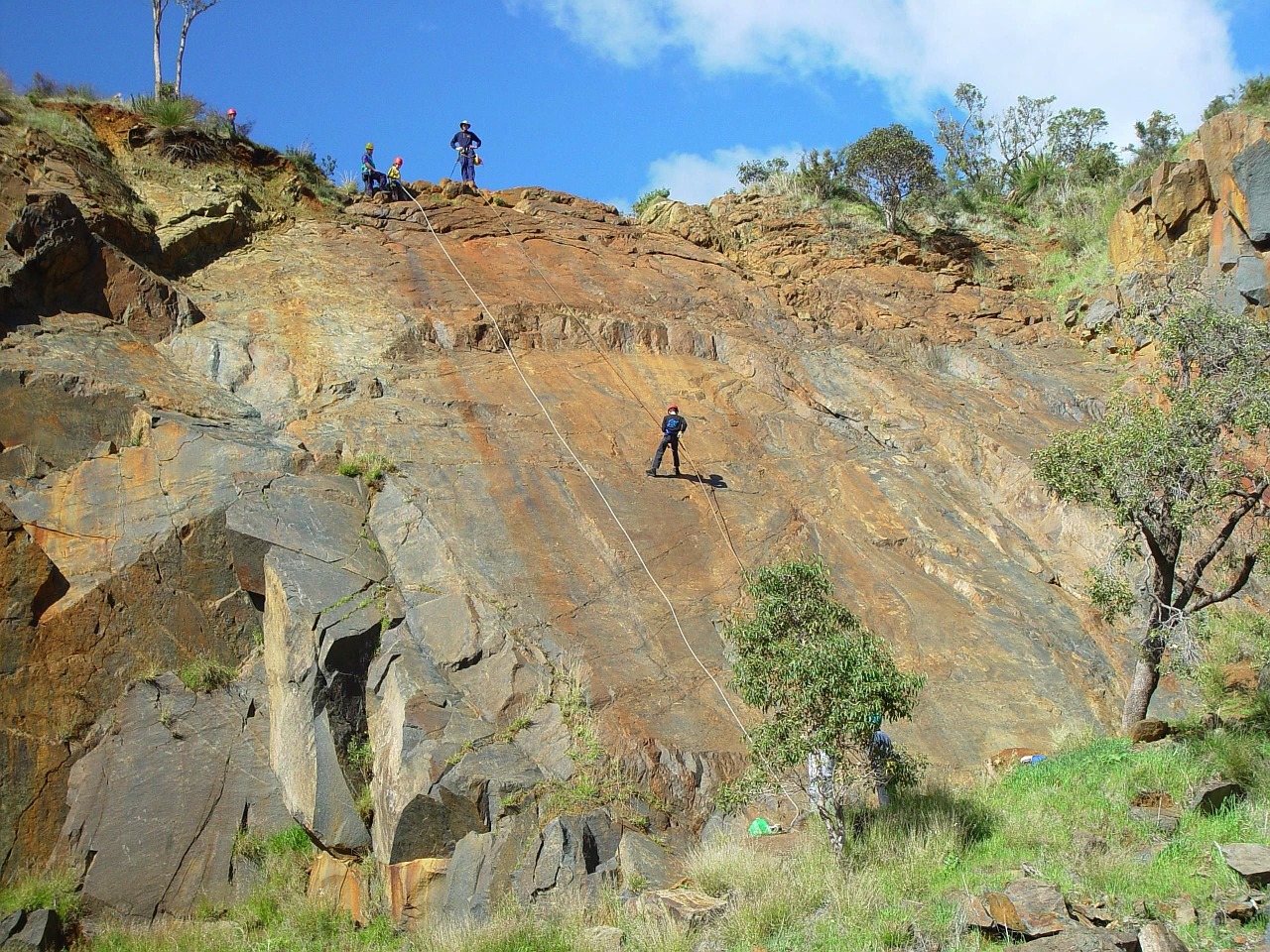 abseiler nursery slope beginners free photo