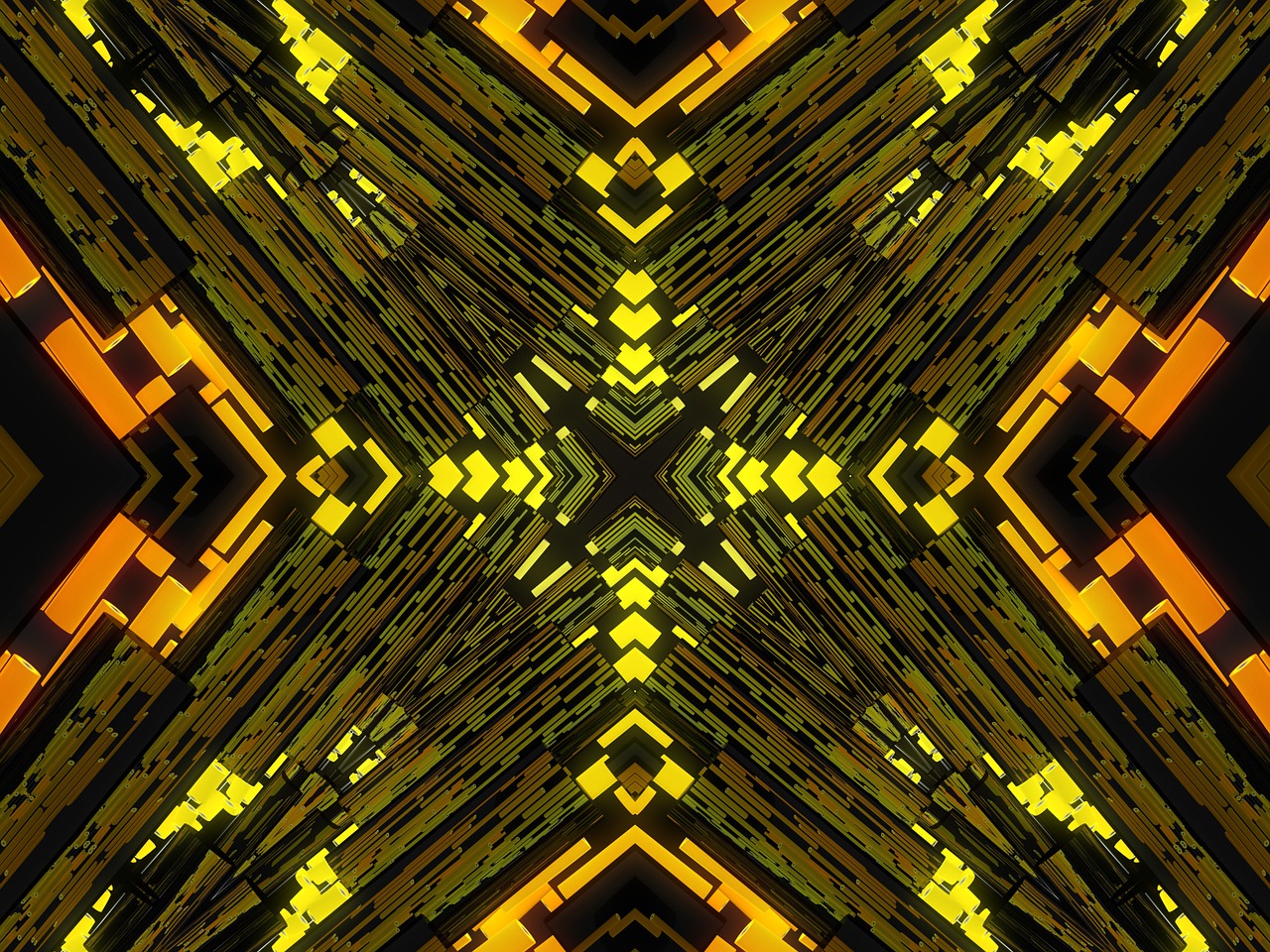 abstract glow kaleidoscopic free photo
