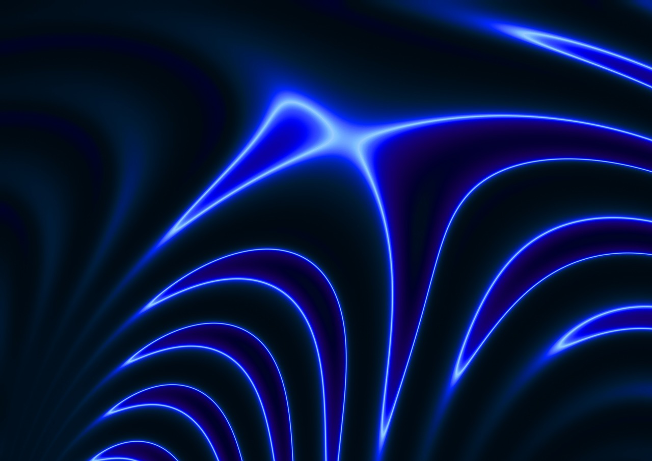 abstract lines blue free photo