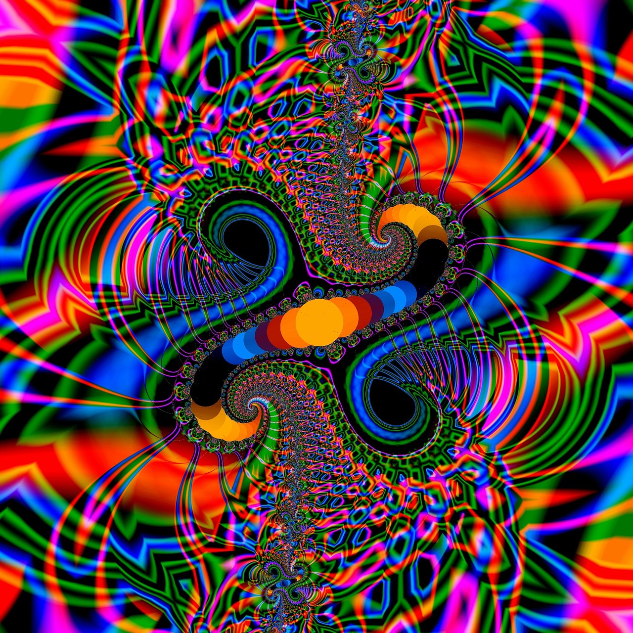 abstract fractal artwork free photo