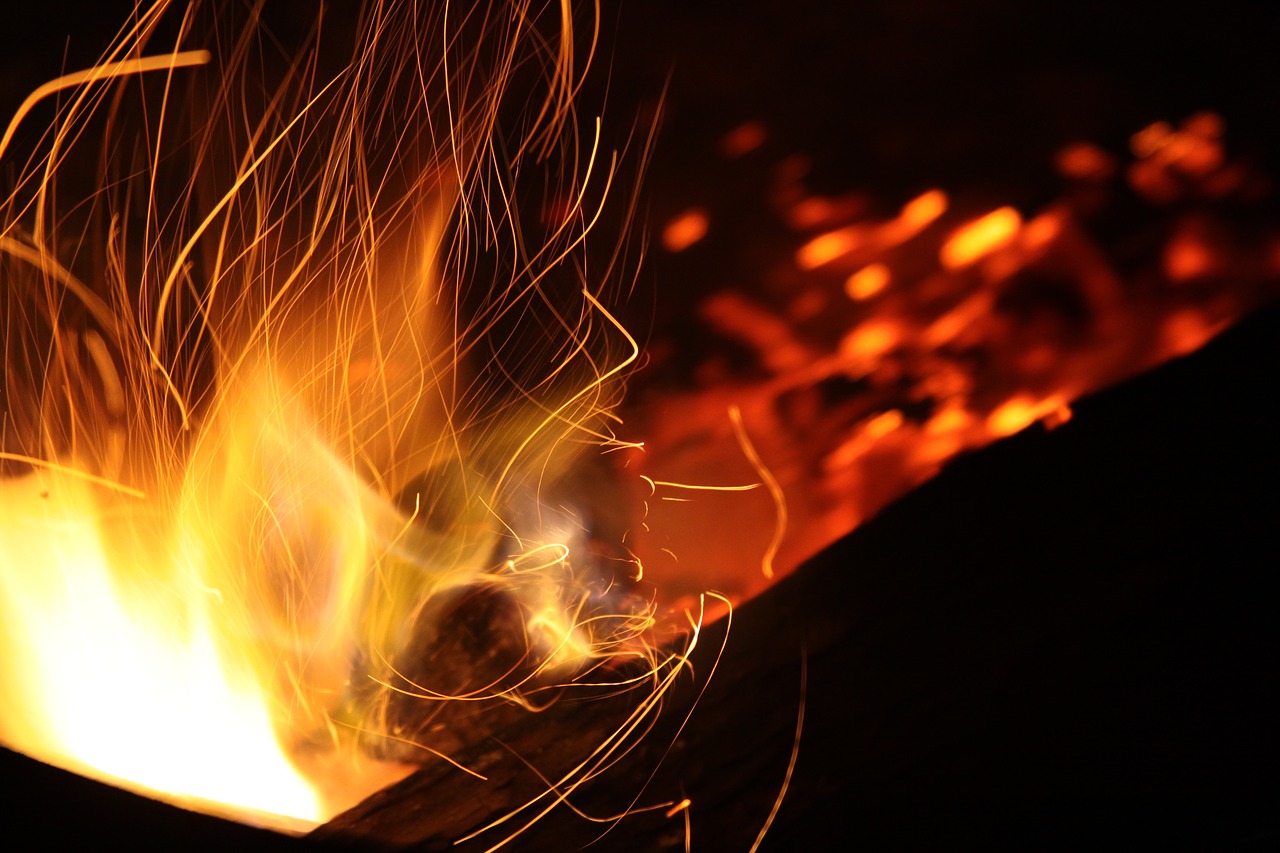 abstract blaze bonfire free photo