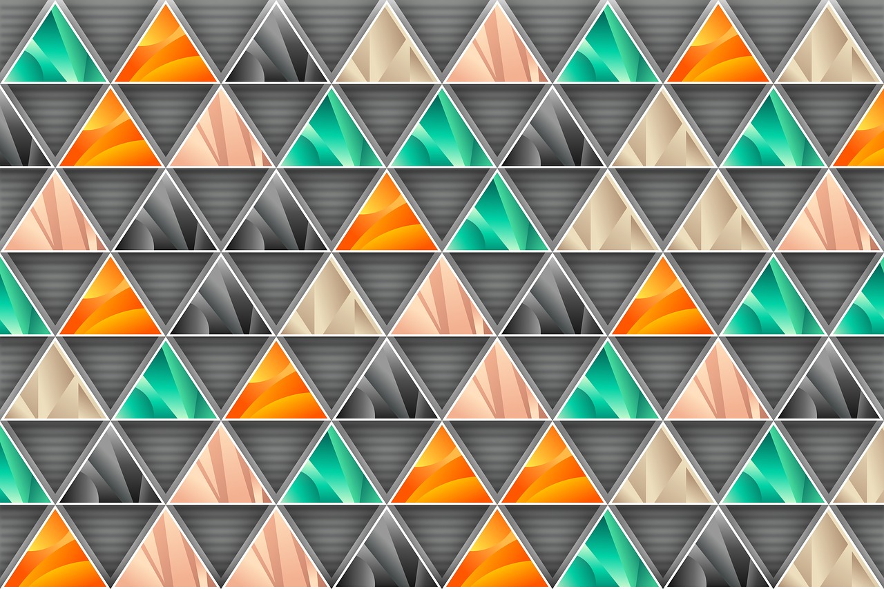 abstract geometric triangle free photo