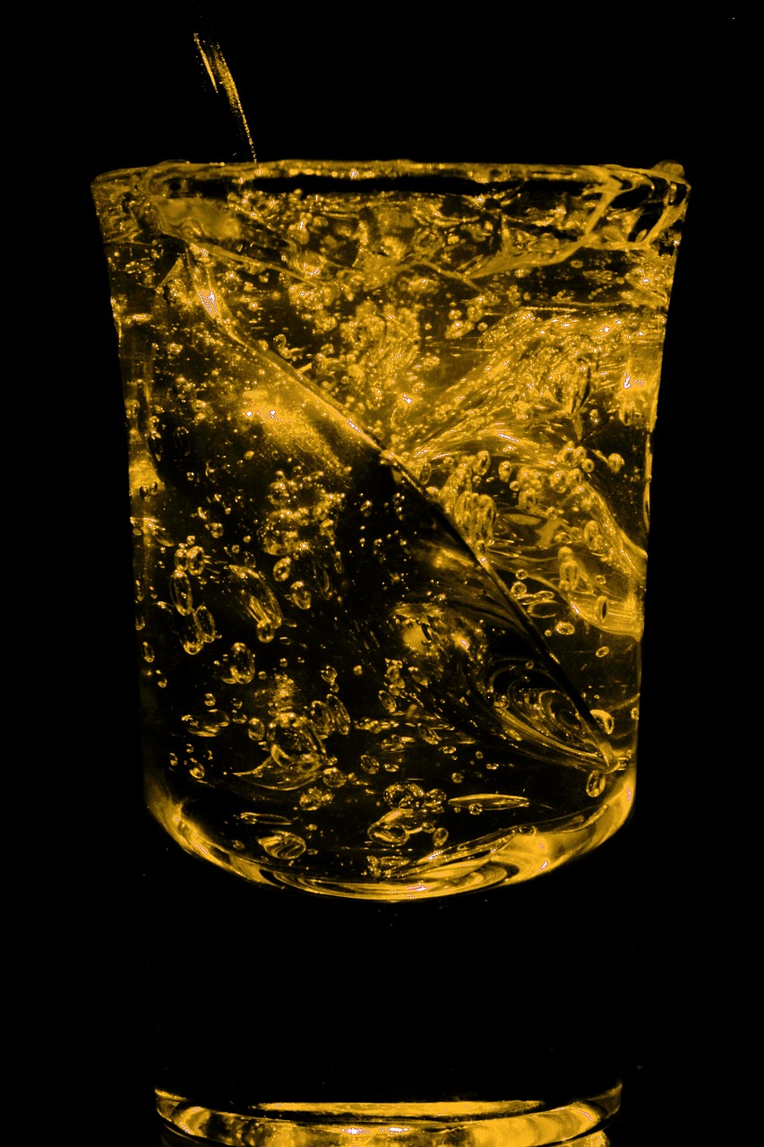 abstract glass yellow free photo