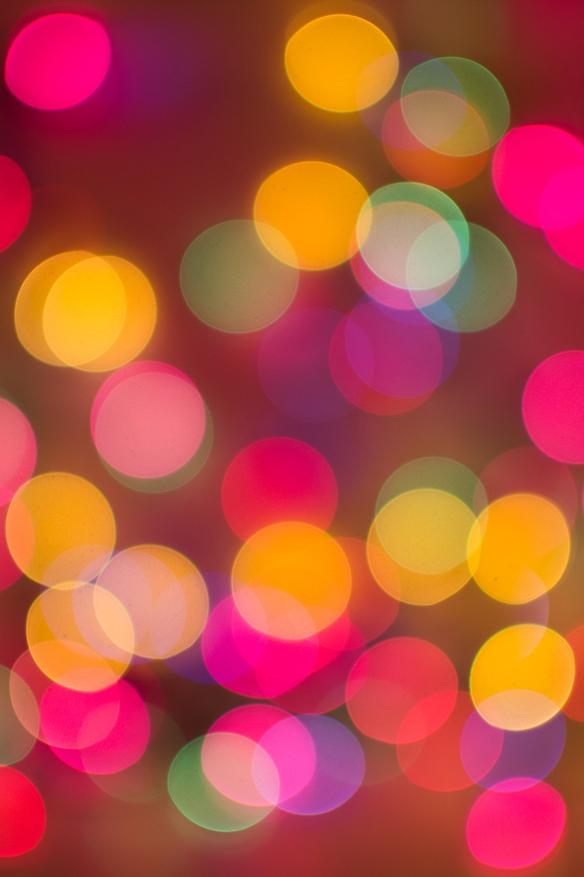 abstract blurry lights free photo