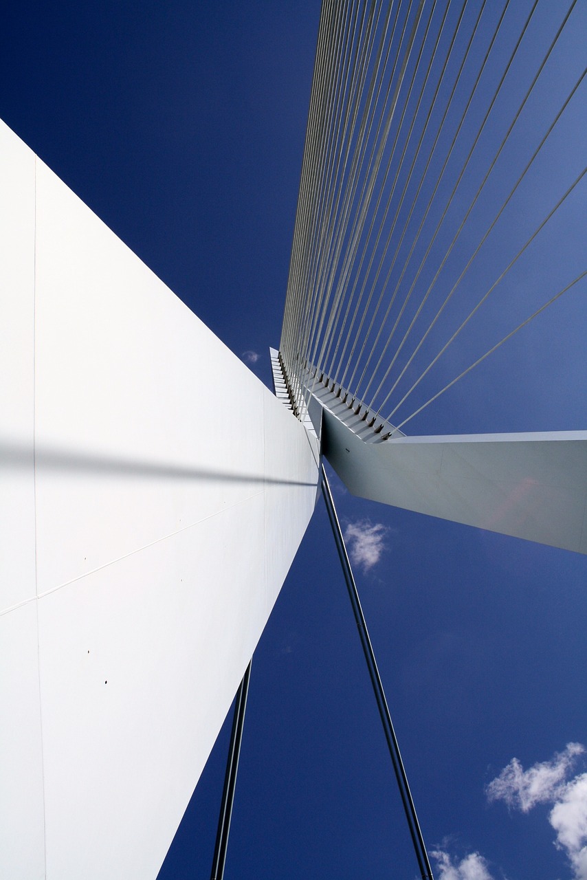 abstract bridge lines free photo