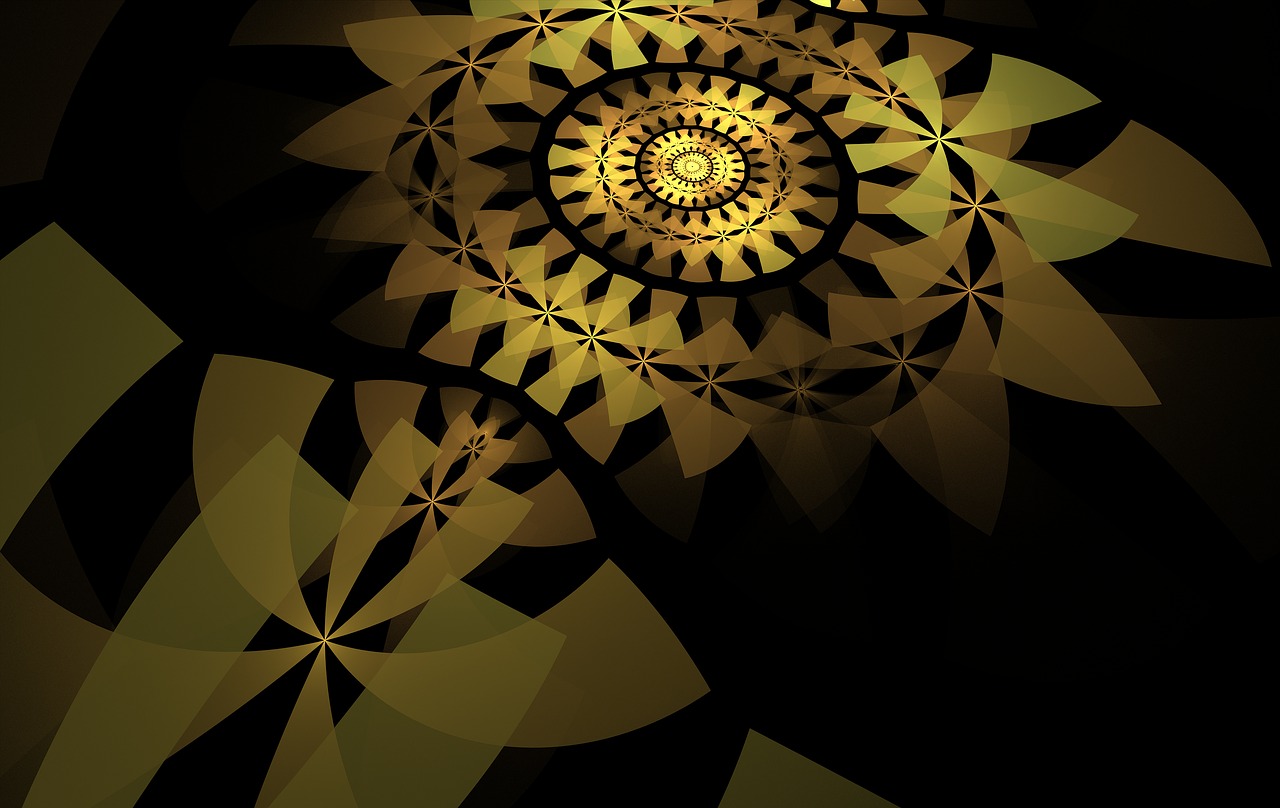 abstract sunflower gold free photo