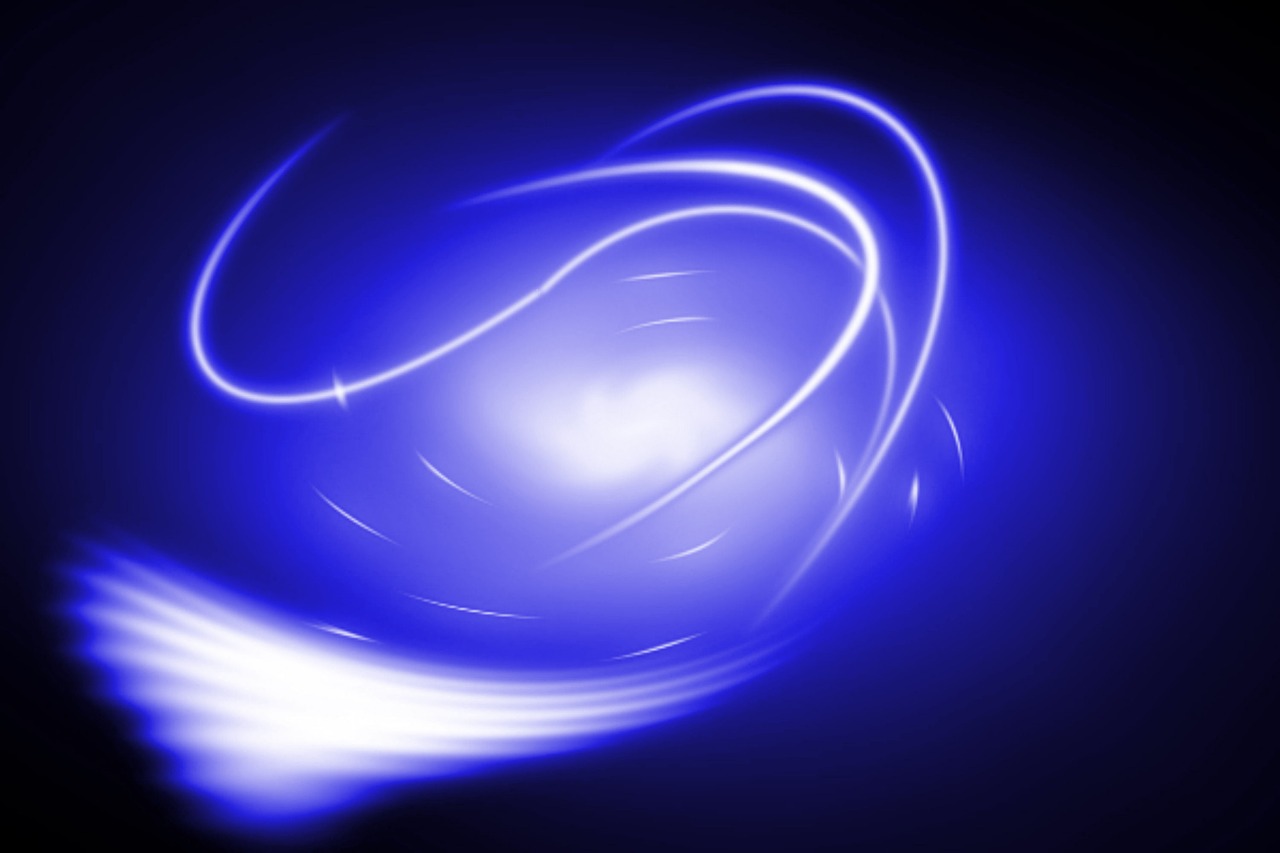 abstract swirl blue free photo