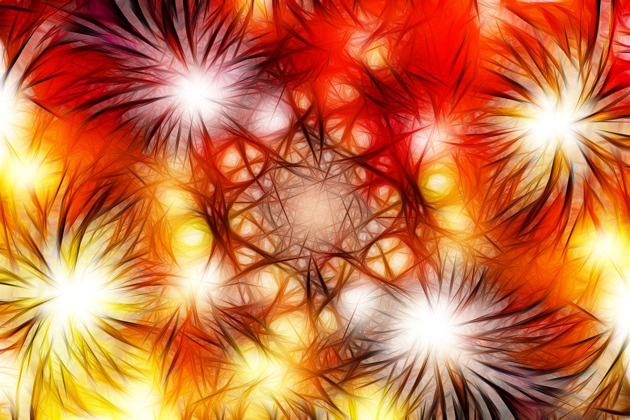 abstract  fireworks  star free photo