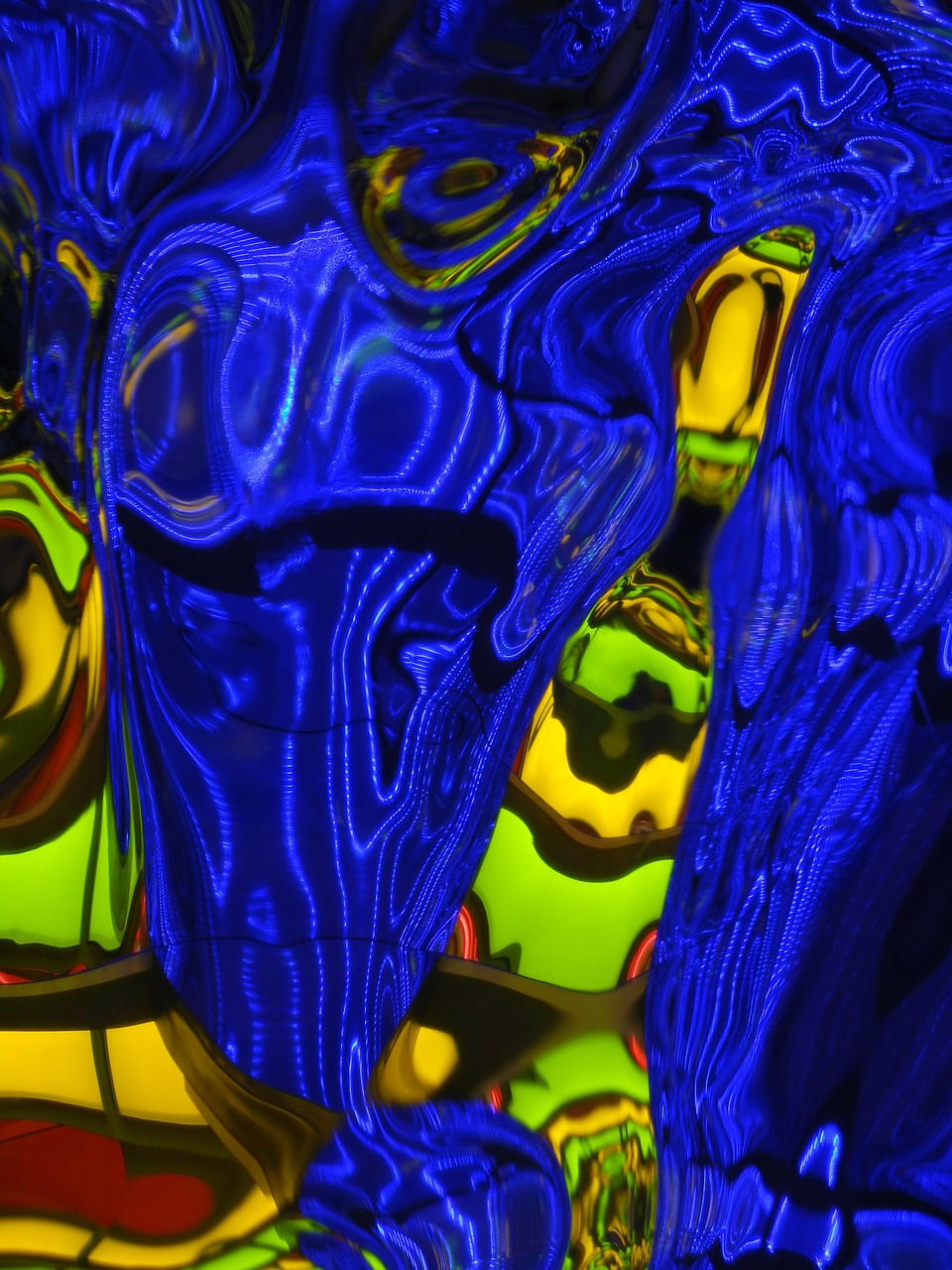 abstract blue yellow free photo