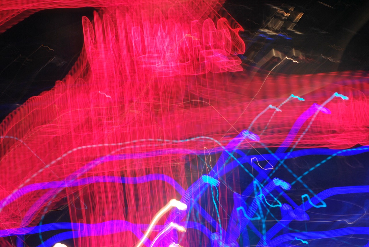 abstract movement lights free photo