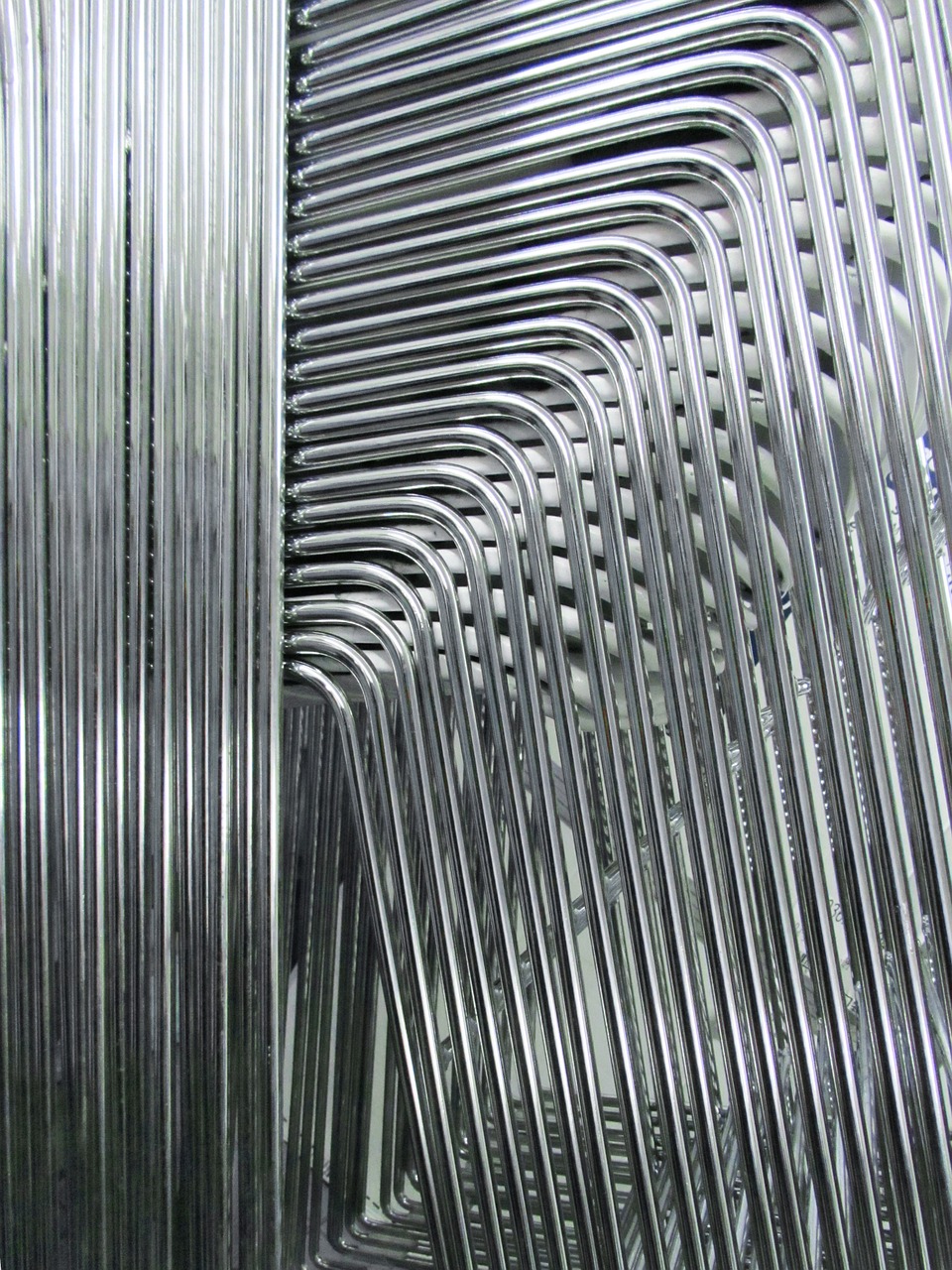 abstract stacked chairs metal free photo