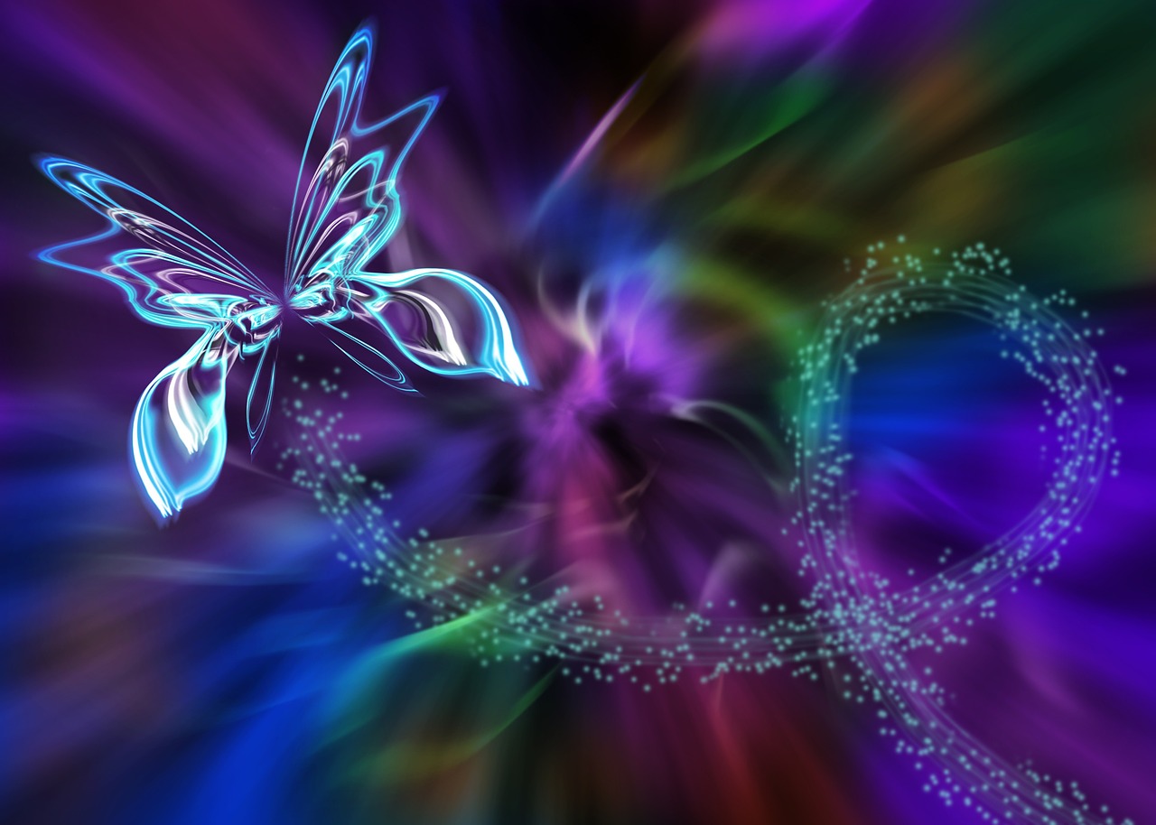 abstract fractal butterfly free photo