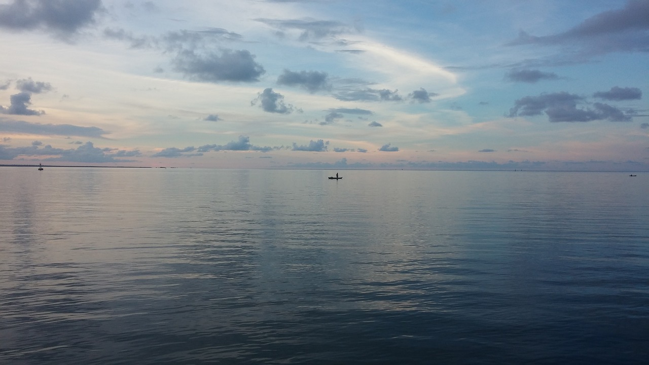 abstract background ocean evening free photo