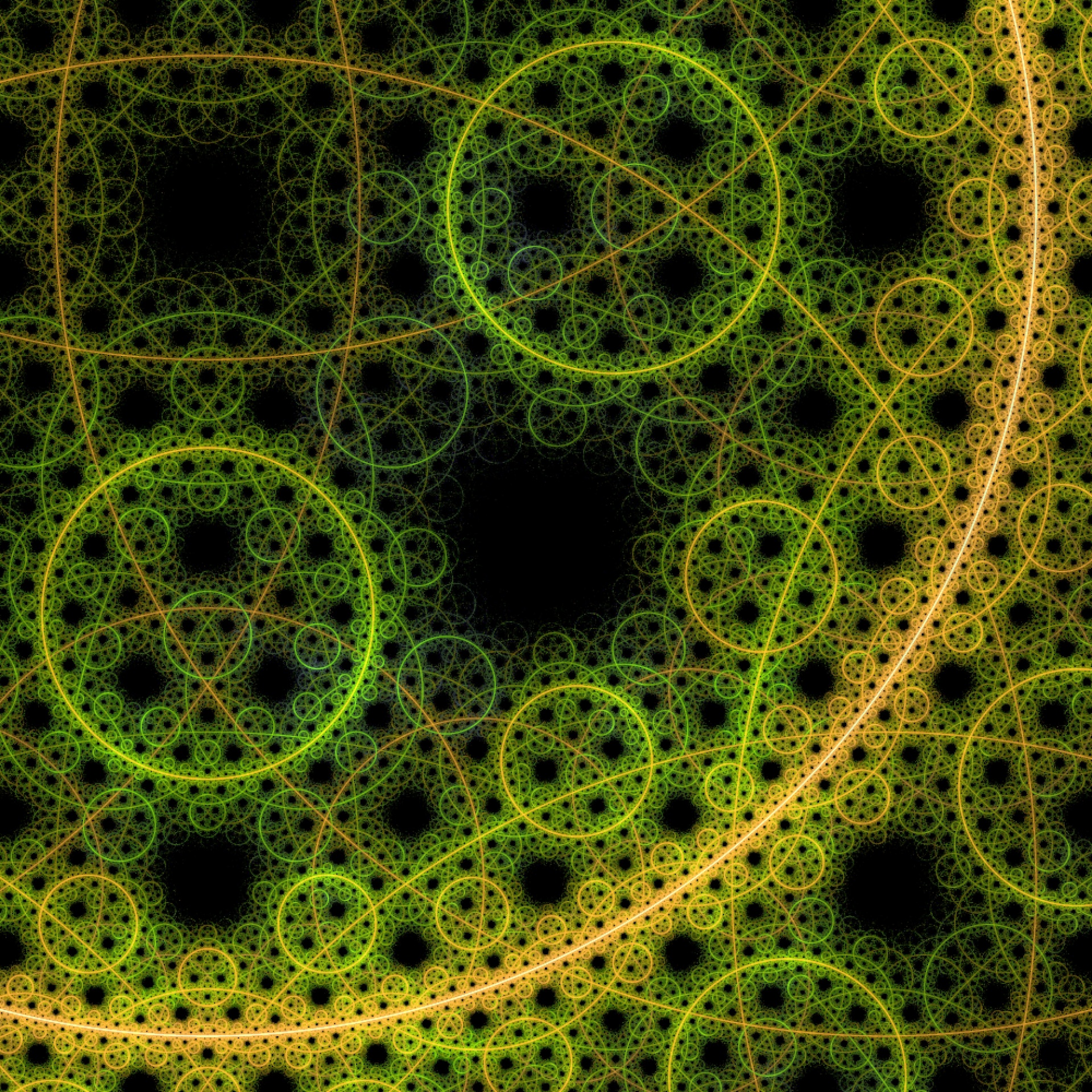 green yellow circles free photo
