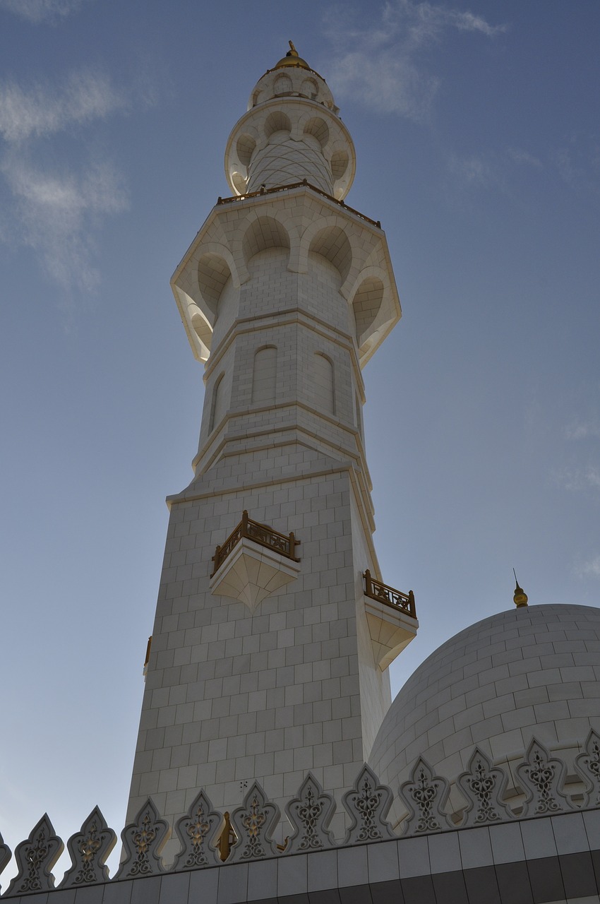 abu dhabi grand mosque sun free photo