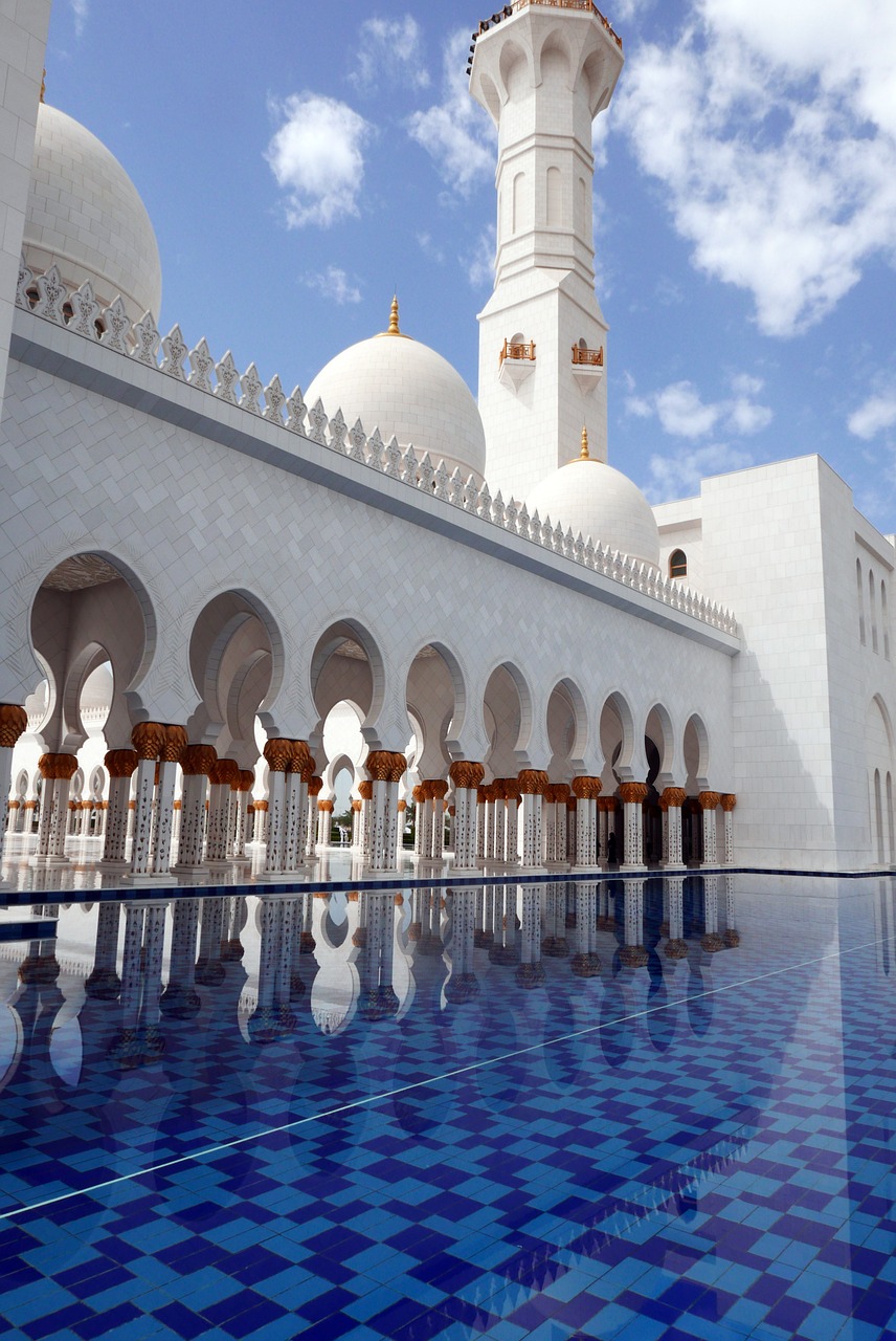 abu dhabi sheikh zayed mosque architecture free photo