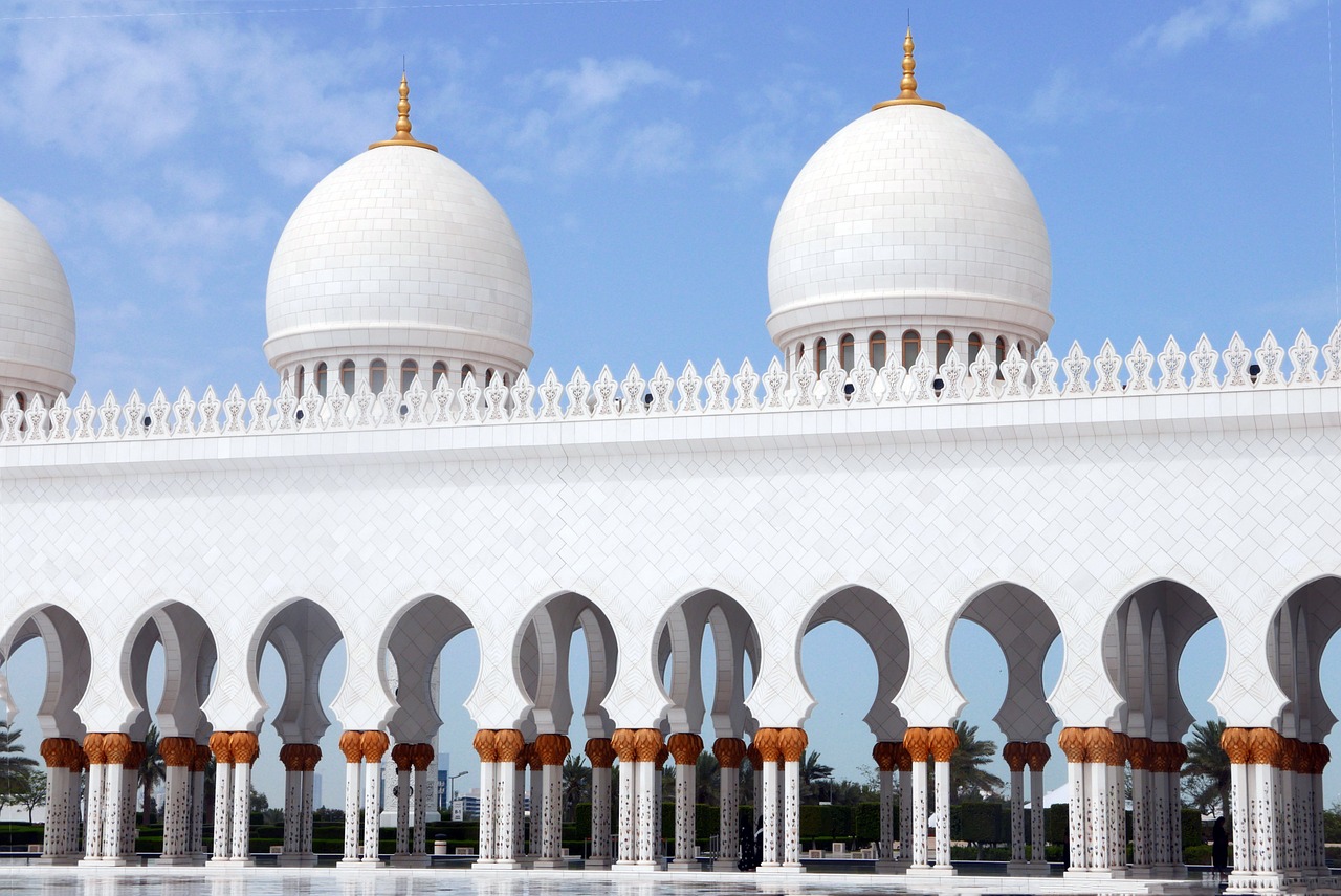 abu dhabi sheikh zayed mosque architecture free photo