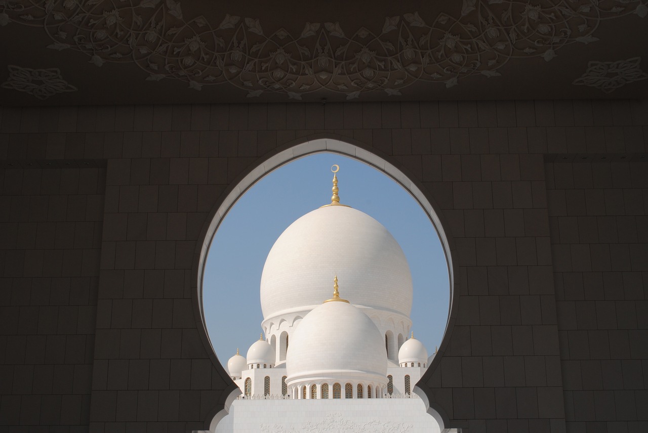 abu dhabi white mosque emirates free photo