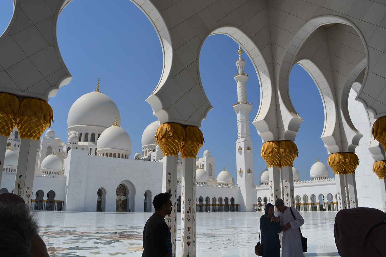 abu dhabi mosque sheikh zayed free photo