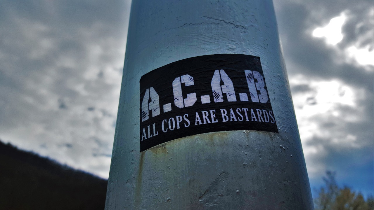 acab police city free photo