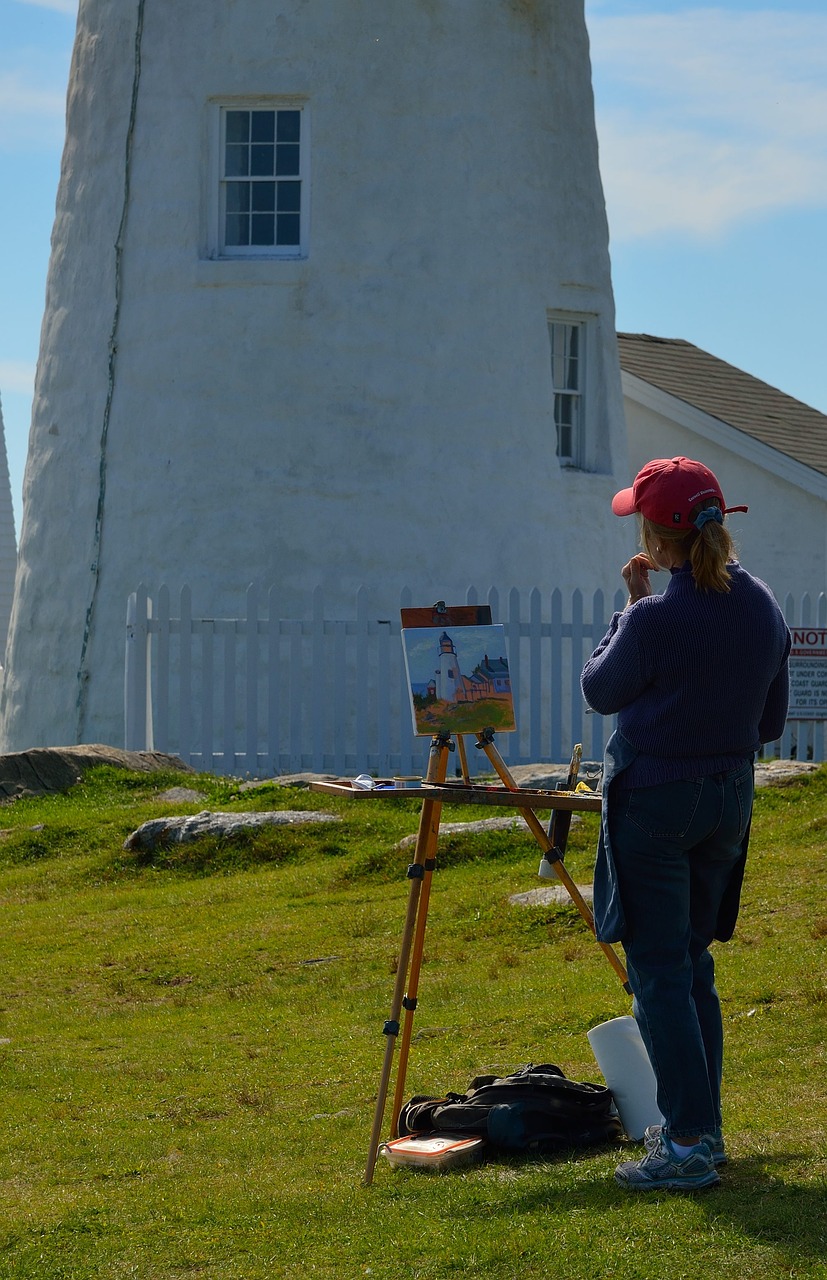 lighthouse acadia maine free photo