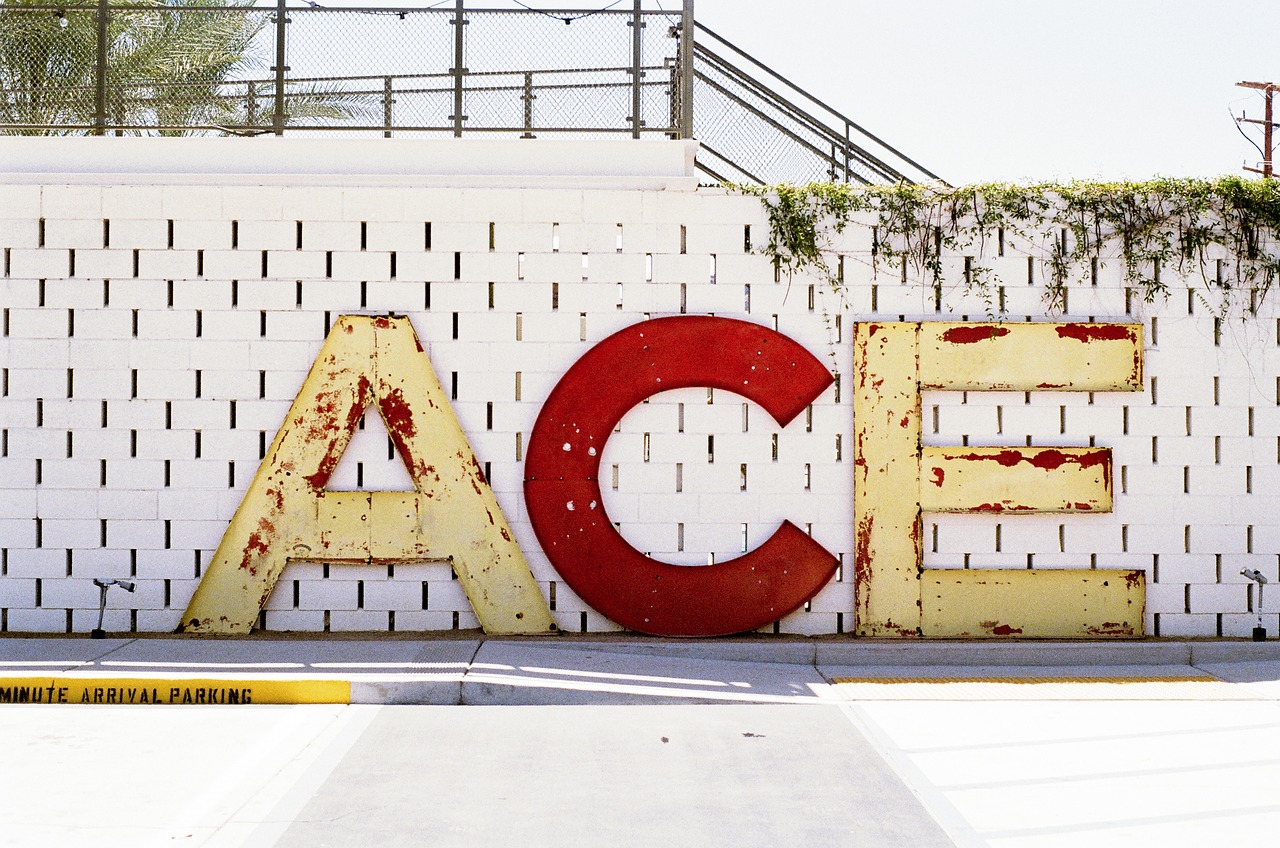 ace letters concrete free photo