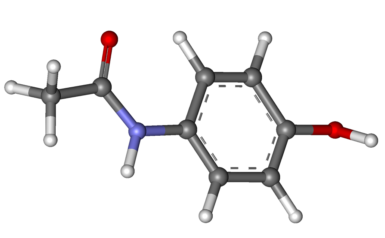 acetaminophen molecule structure free photo