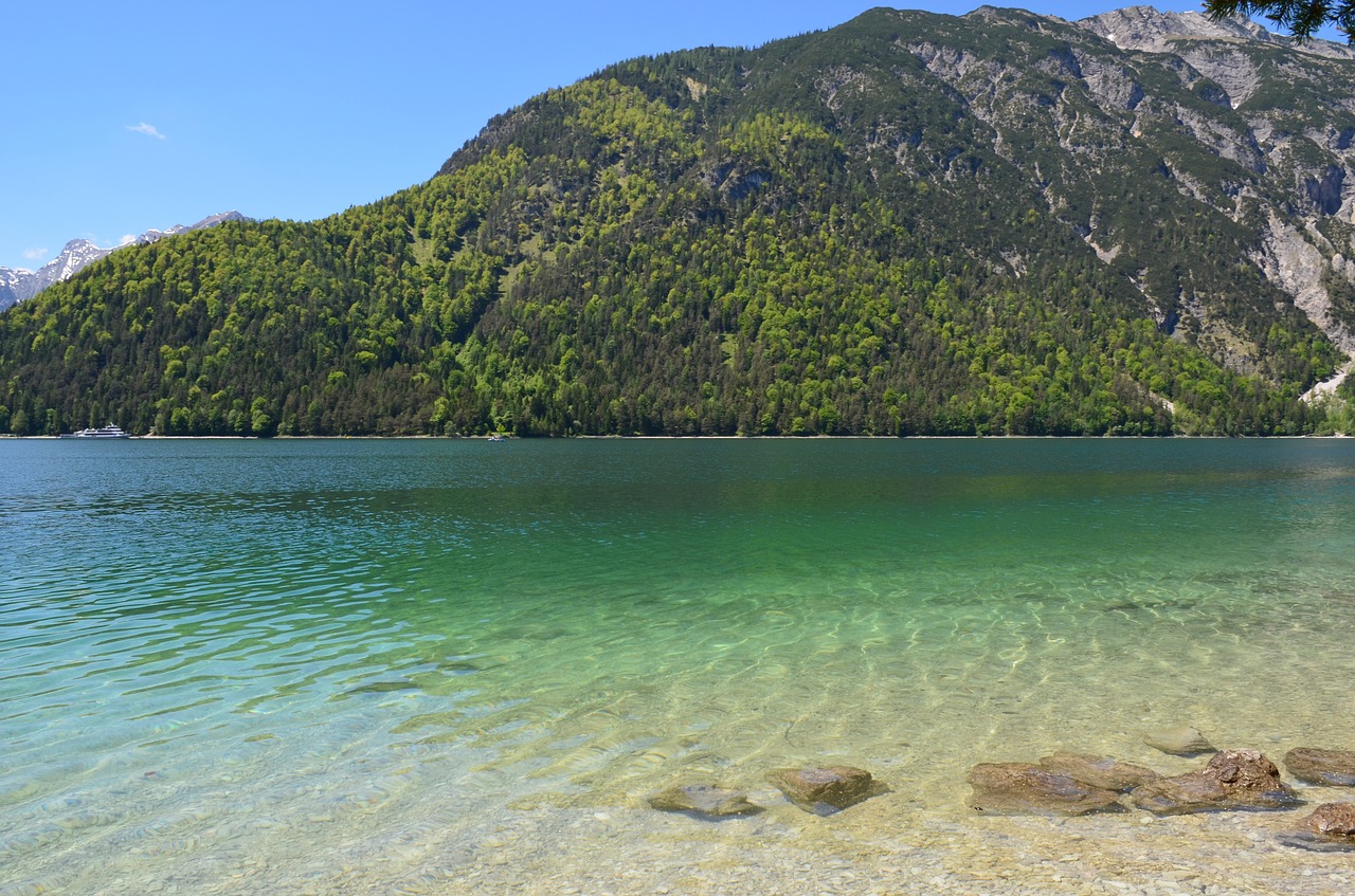 achensee clear water mountains free photo