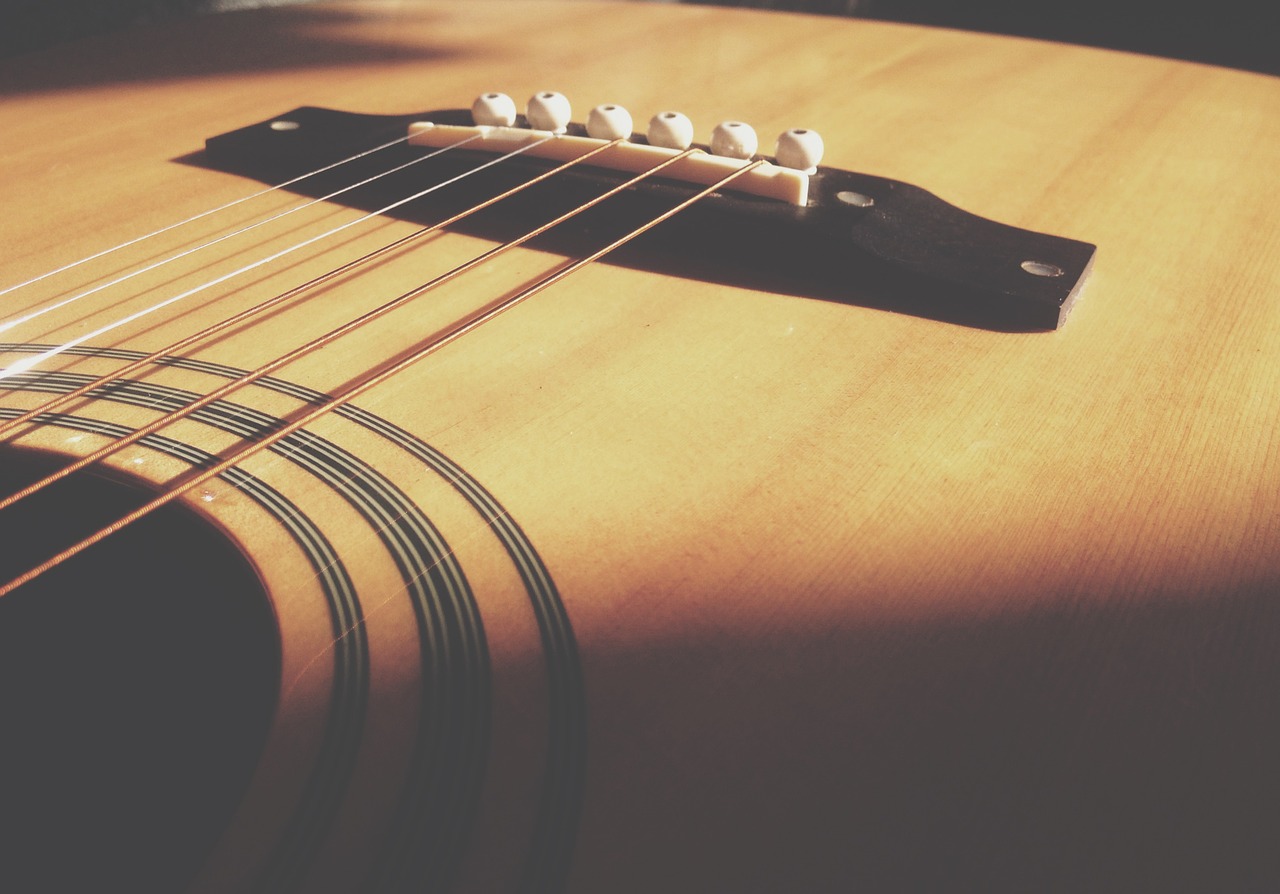 acoustic guitar strings free photo