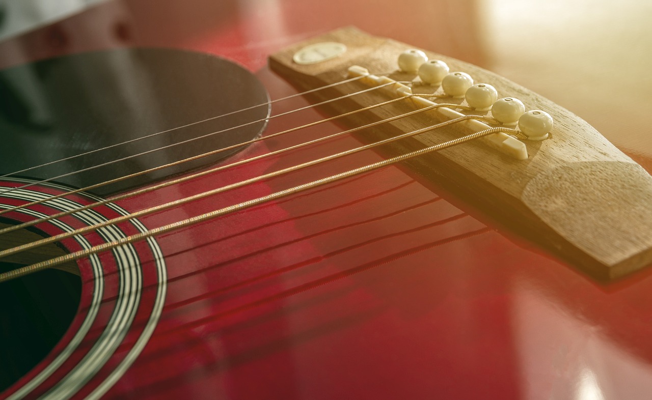 acoustic guitar strings free photo