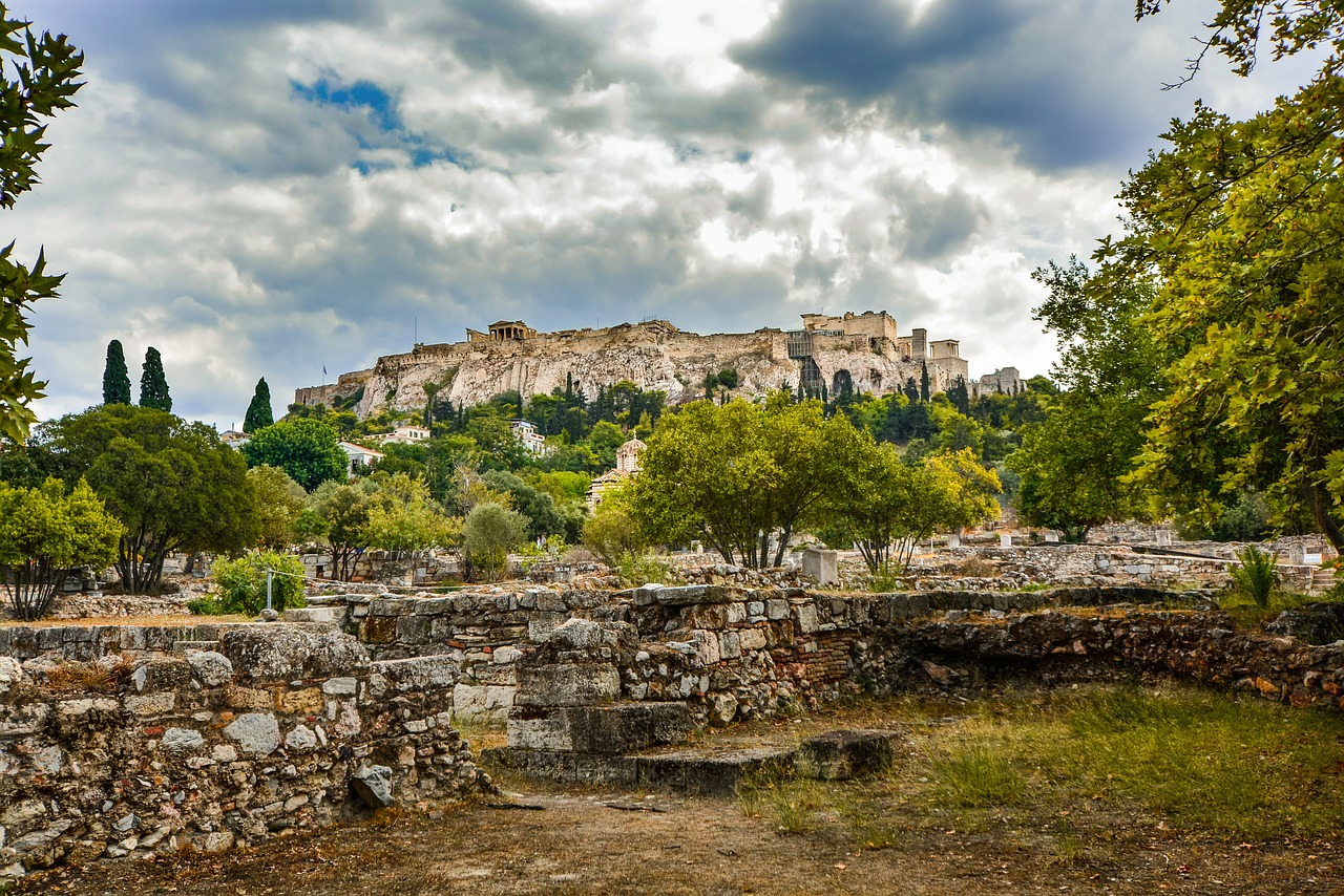 acropolis parthenon athens free photo