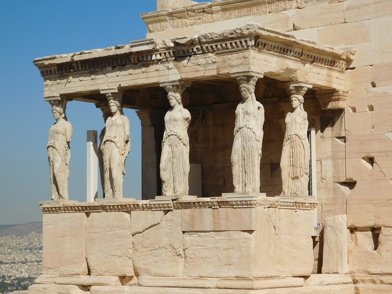 acropolis marble parthenon free photo