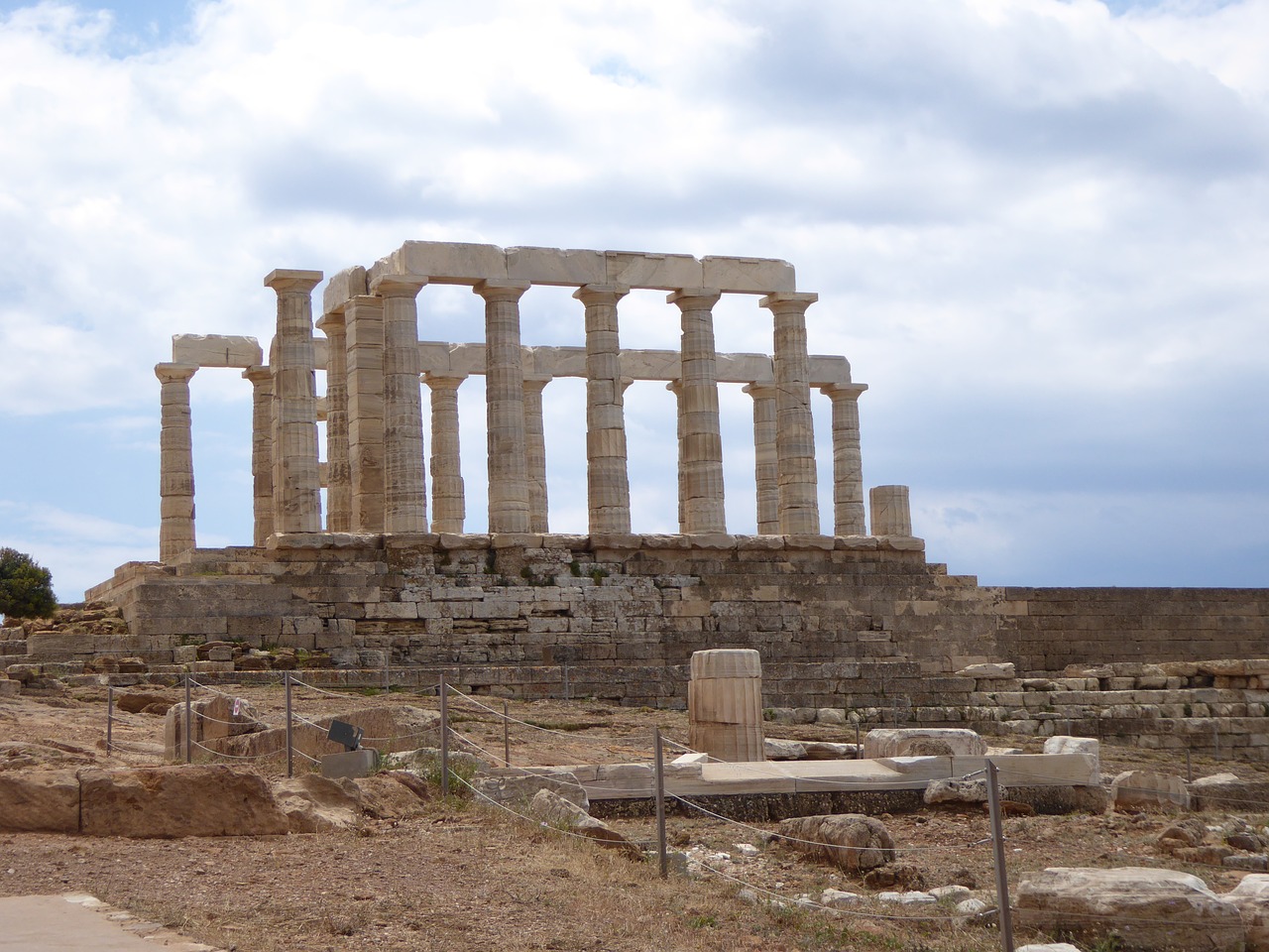 acropolis ruins greece free photo