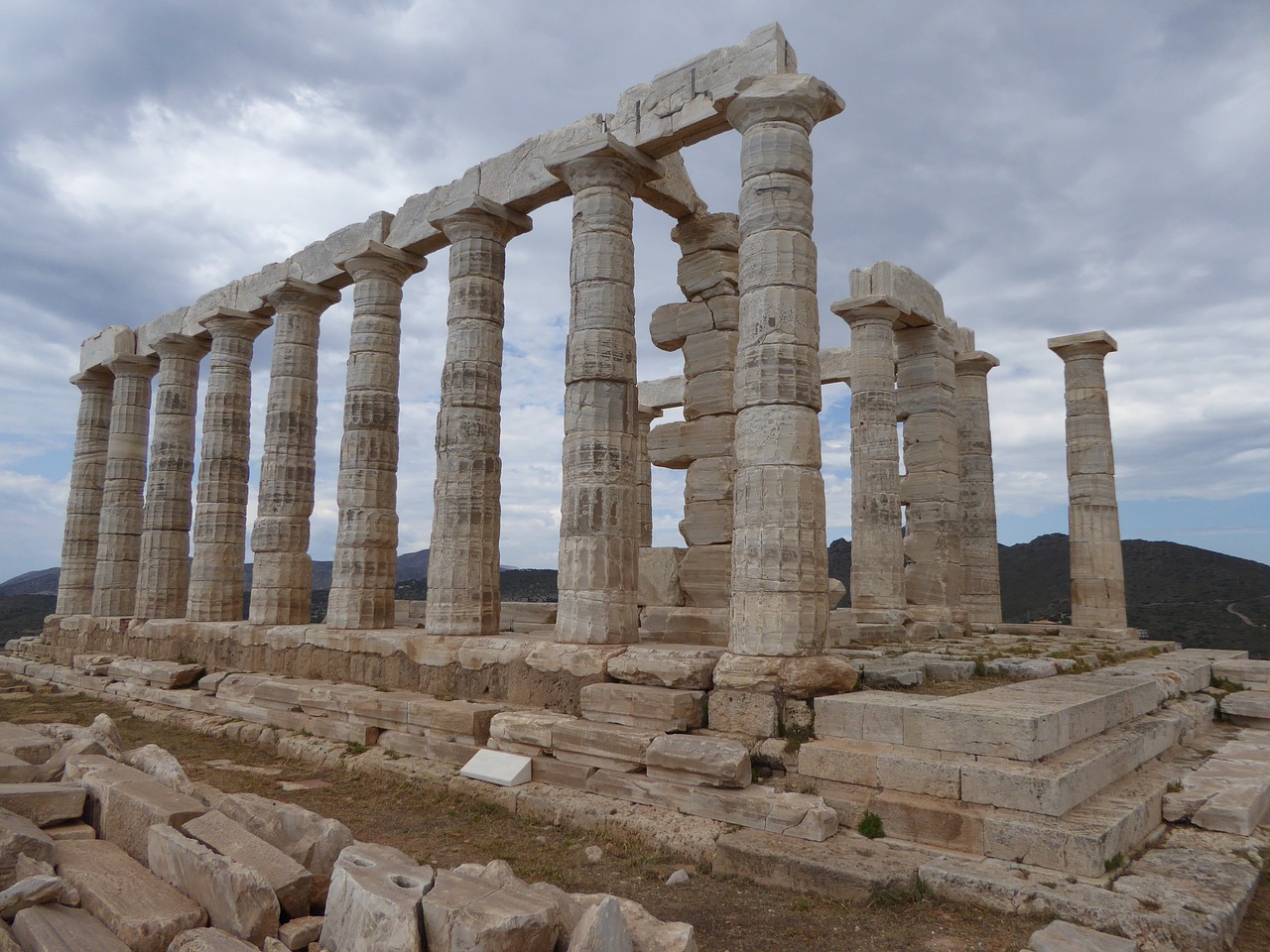acropolis ruins greece free photo