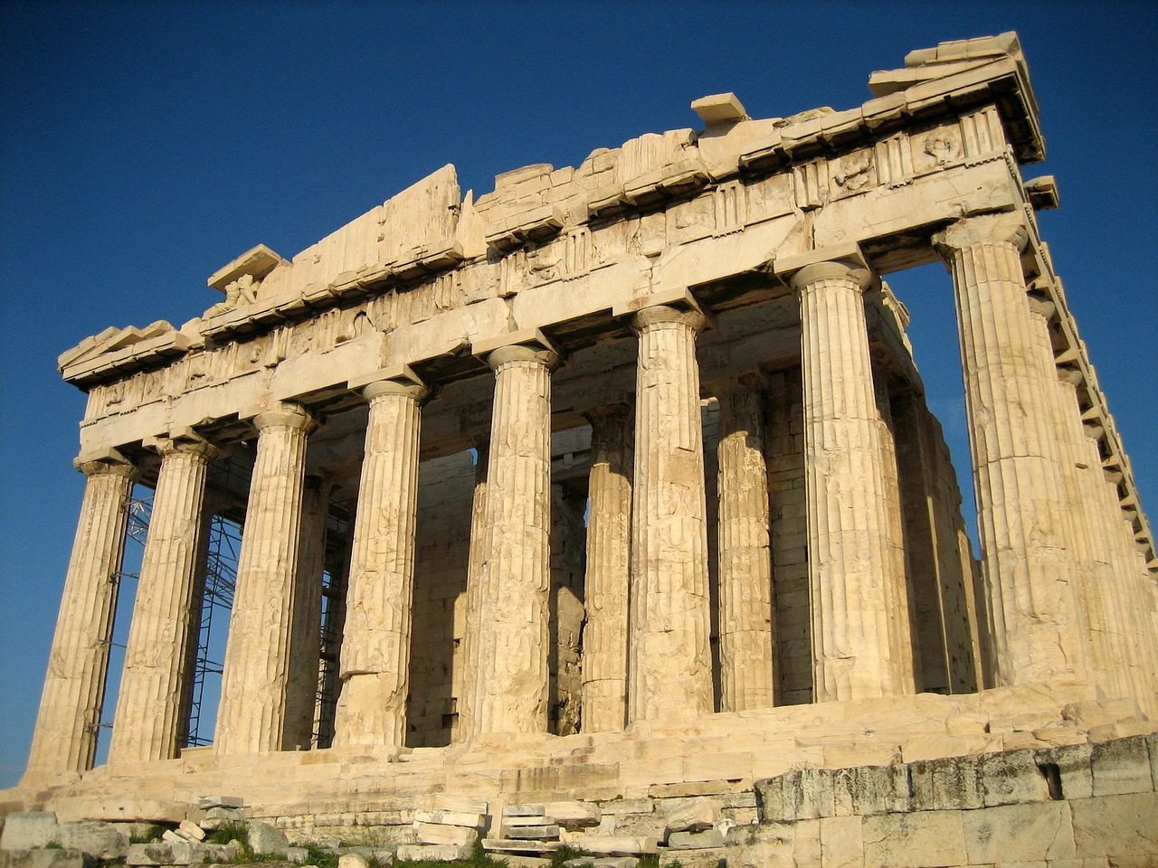 acropolis temple parthenon free photo
